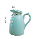 Arrosoir vintage céramique bleu