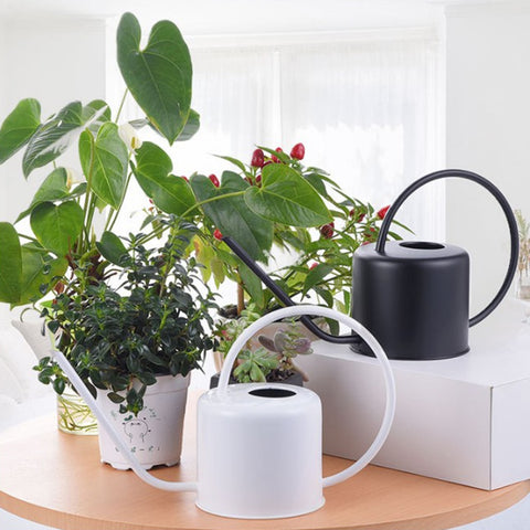 Arrosoir metal blanc