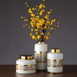 vase porcelaine dorée