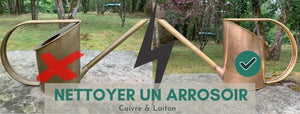 nettoyer un arrosoir cuivre laiton