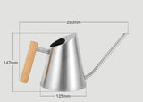 Wooden watering can