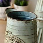 Arrosoir Vintage <br> Pichet en métal Gris - L'arroseur arrosé