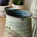 Arrosoir Vintage <br> Pichet en métal Gris - L'arroseur arrosé