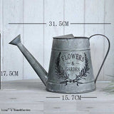 arrosoir ancien fer galva jardinage 