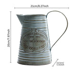 Arrosoir Vintage <br> Pichet en métal Gris - L'arroseur arrosé
