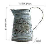 Arrosoir Vintage <br> Pichet en métal Gris - L'arroseur arrosé