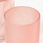 Large pink glass vase