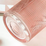 Large pink glass vase