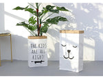Cache pot papier motifs