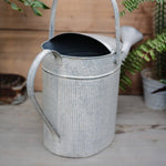 Flowery Watering Can<br> in zinc