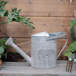 Flowery Watering Can<br> in zinc