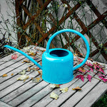 arrosoir metal couleur bleu