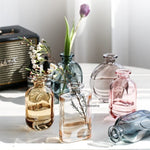 vase en verre coloré