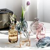 vase en verre coloré