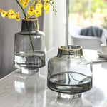 vase verre fumé