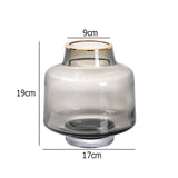 Smoked glass vase