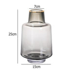 Smoked glass vase