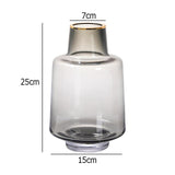 Smoked glass vase