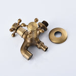 double robinet de jardin en laiton