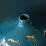 vase en céramique bleu