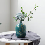 vase bleu turquoise