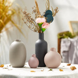 vase rond mat