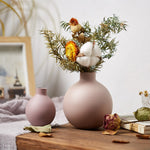 vase rose mat