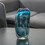 vase en verre transparant