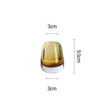 Yellow glass vase