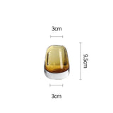 Yellow glass vase
