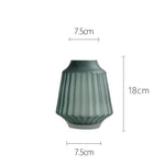 Frosted glass vase