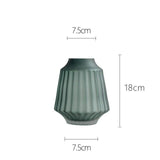 Frosted glass vase