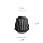Frosted glass vase