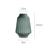 Frosted glass vase