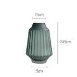 Frosted glass vase