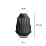 Frosted glass vase