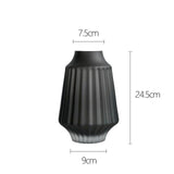 Frosted glass vase