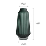 Frosted glass vase