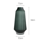 Frosted glass vase
