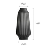 Frosted glass vase