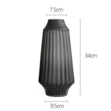 Frosted glass vase