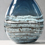 Blue blown glass vase