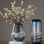 Designer blown glass vase