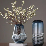 Designer blown glass vase