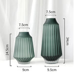 Frosted glass vase