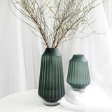 vase verre mat