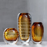 vase verre ambré