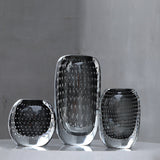 vase noir en verre