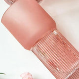 Large pink glass vase